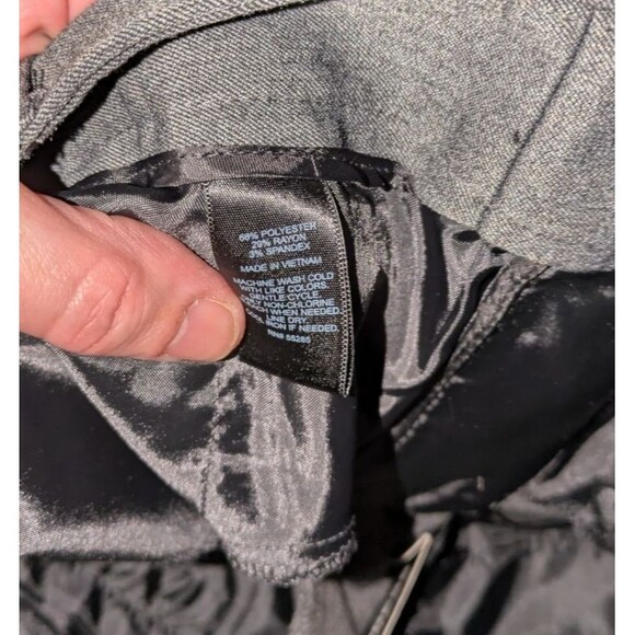 NWT Express Pants 4 Women's Gray Barely Bootcut Editor Dress Pants Trousers - Picture 8 of 8